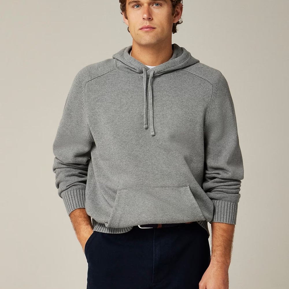 JCREW MENS Heritage cotton hooded sweater